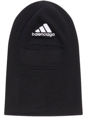 Volnena kapa Balenciaga črna
