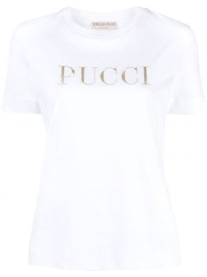 Camiseta con bordado Emilio Pucci