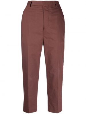 Pantalones de cintura alta Rick Owens marrón