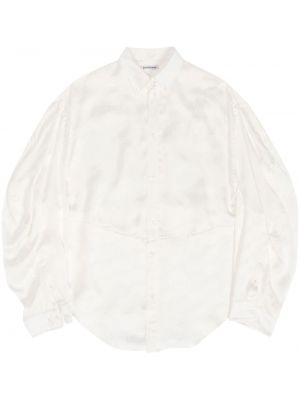 Chemise à imprimé Balenciaga blanc