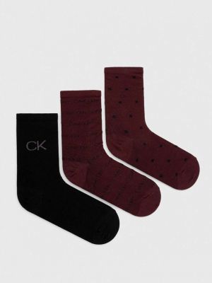Чорапи Calvin Klein винено червено