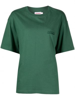 Тениска бродирана Charles Jeffrey Loverboy зелено
