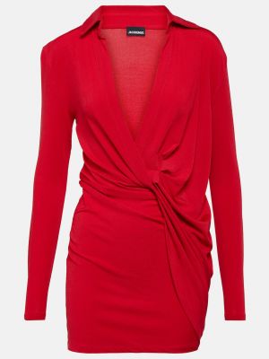 Платье мини из джерси Jacquemus красное