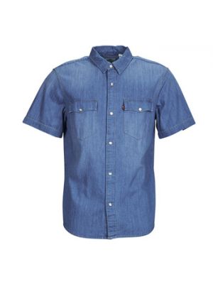 Koszula jeansowa z krótkim rękawem relaxed fit Levi's niebieska