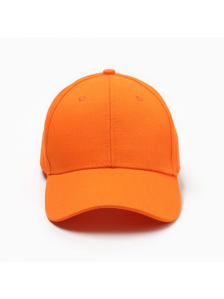 Однотонная кепка Minaku оранжевая