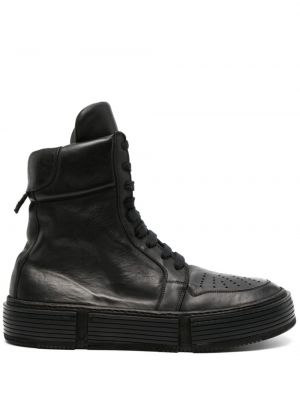 Δερμάτινα sneakers Guidi μαύρο