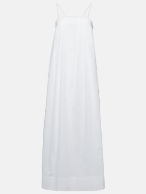 Vestito lungo di cotone Asceno bianco
