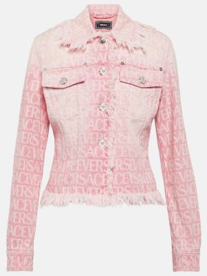 Denim jakna Versace roza
