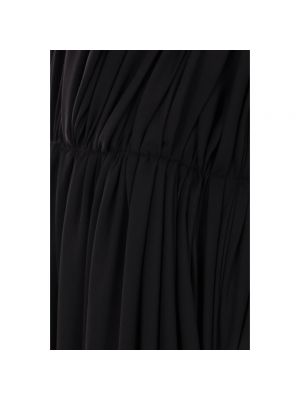 Vestido oversized drapeado Balenciaga negro