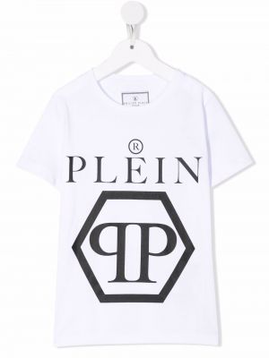 T-shirt for piger Philipp Plein Junior hvid