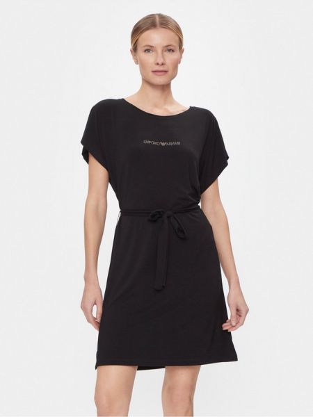 Платье мини Emporio Armani черное