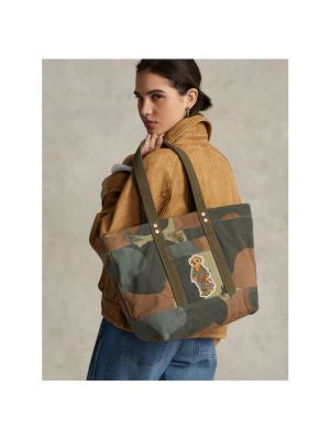 Shopper handtasche mit camouflage-print Polo Ralph Lauren