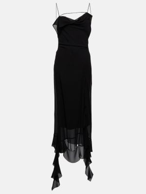 Midi obleka Acne Studios črna