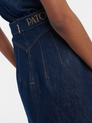 Spódnica jeansowa z wysoką talią Patou