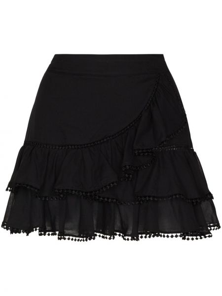 Ruffle mini skjørt Charo Ruiz Ibiza svart