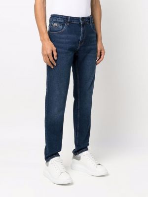 Bavlněné straight fit džíny Versace Jeans Couture modré