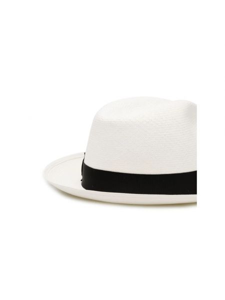 Sombrero con estampado Borsalino beige