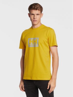 Тениска Helly Hansen жълто