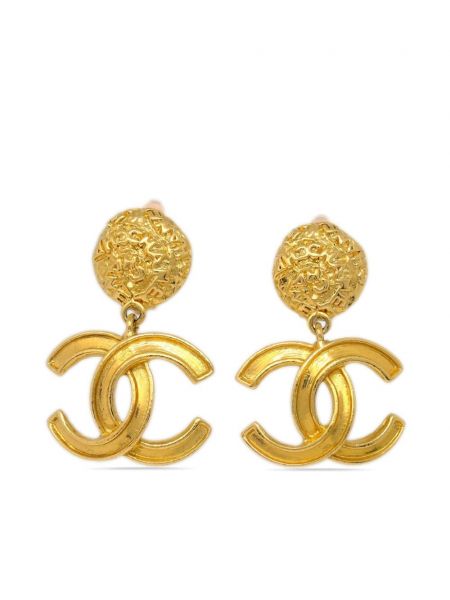 Σκουλαρίκια με κλιπ επιχρυσωμένα Chanel Pre-owned χρυσό