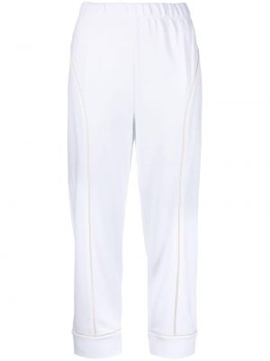 Αθλητικό παντελόνι με φερμουάρ Stella Mccartney λευκό