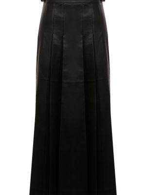 Кожаная юбка Gabriela Hearst черная