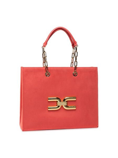 Τσάντα shopper Elisabetta Franchi ροζ