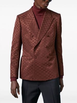 Jacquard blazer Gucci braun