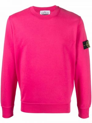 Rund hals sweatshirt Stone Island rosa