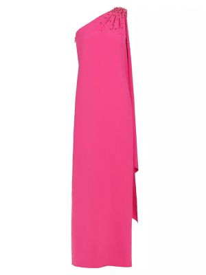 Асимметричное платье из крепа Sachin & Babi розовое