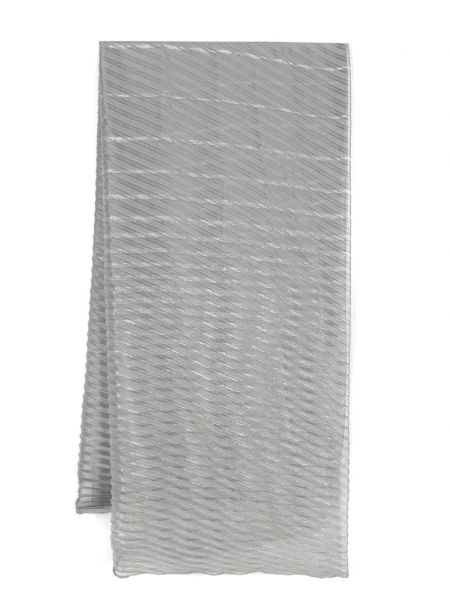 Плисиран шал Emporio Armani сиво