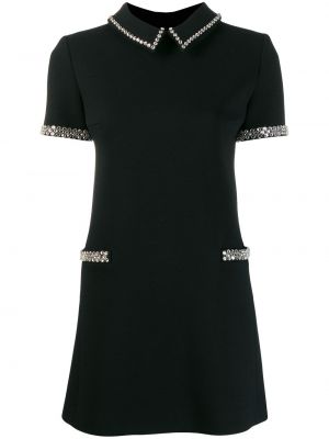 Mini šaty Saint Laurent černé