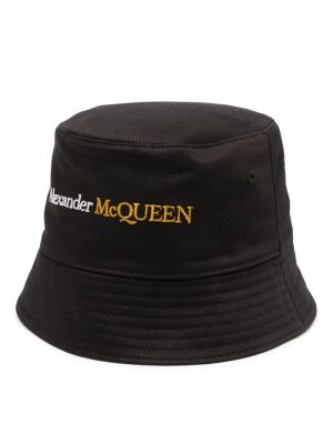 Cepure ar izšuvumiem Alexander Mcqueen melns