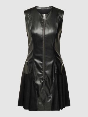 Sukienka mini skórzana Armani Exchange czarna