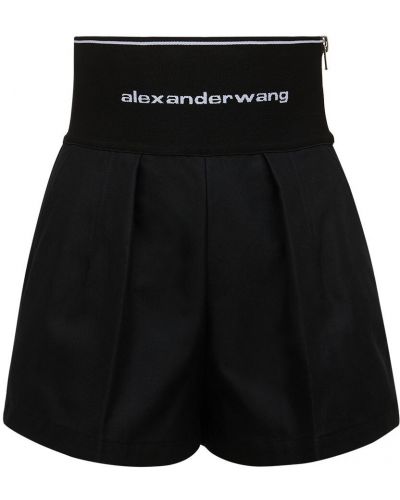 Pantaloncini di cotone Alexander Wang bianco