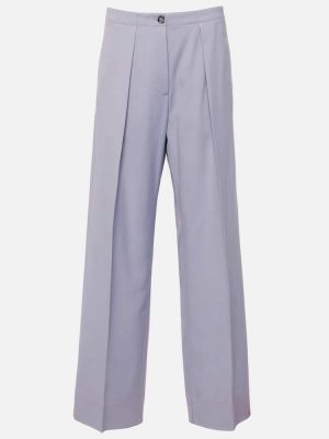 Pantaloni cu picior drept cu croială lejeră Acne Studios violet
