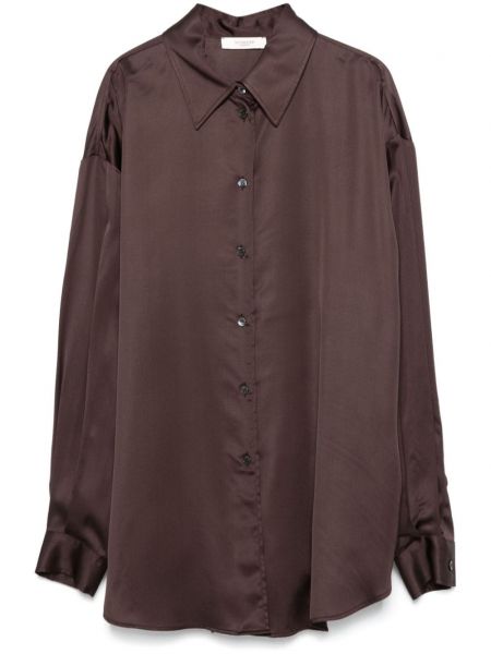 Top Glanshirt brun