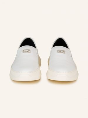 Sneakersy wsuwane Giuseppe Zanotti Design białe