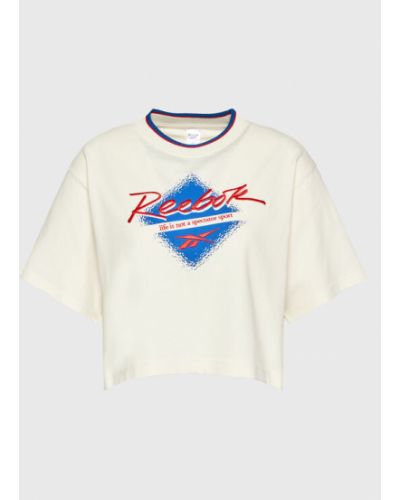 Reebok Póló Classics HH9805 Ekru Loose Fit Reebok Classic
