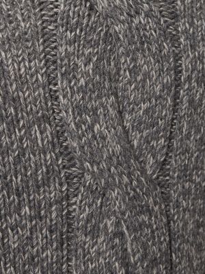 Kašmira džemperis ar augstu apkakli Brunello Cucinelli pelēks