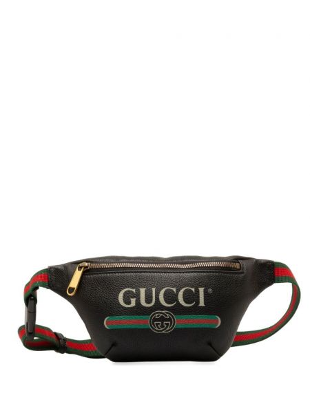 Колан Gucci Pre-owned черно