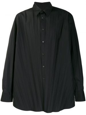 Camisa plisada Valentino negro