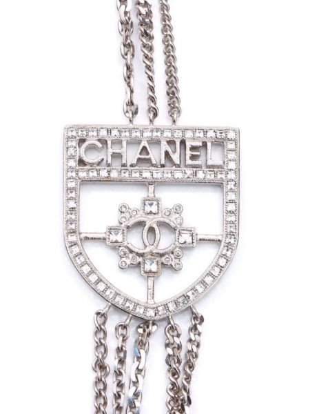 Naszyjnik Chanel Pre-owned srebrny