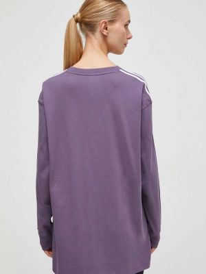 Tricou cu mânecă lungă din bumbac Adidas Originals violet