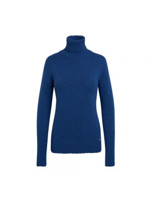 Sweter z kaszmiru z dżerseju Kiton niebieski