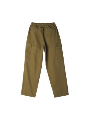 Pantalones de cuero Obey verde
