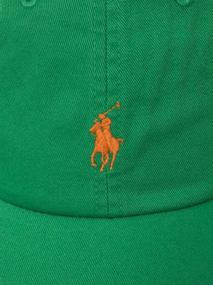Czapka z daszkiem bawełniana Polo Ralph Lauren zielona