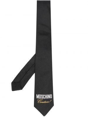 Brodert sløyfe Moschino svart