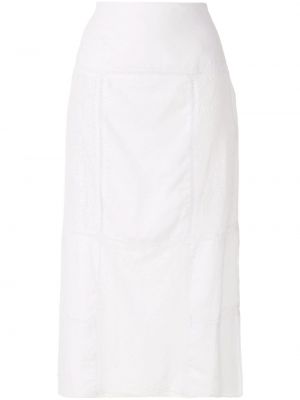 Midi sukně Alcaçuz bílé