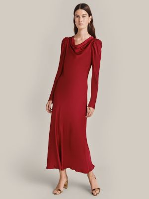 Платье с воротником Ghost красное