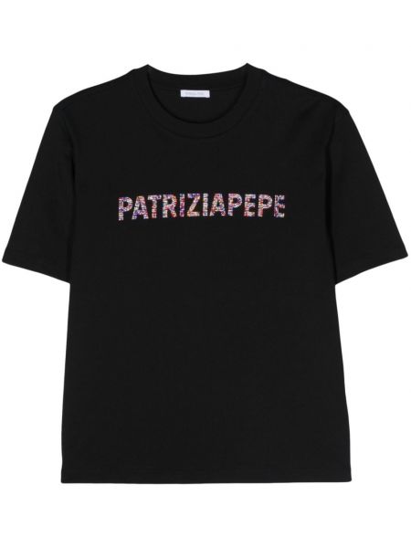 Tričko Patrizia Pepe čierna